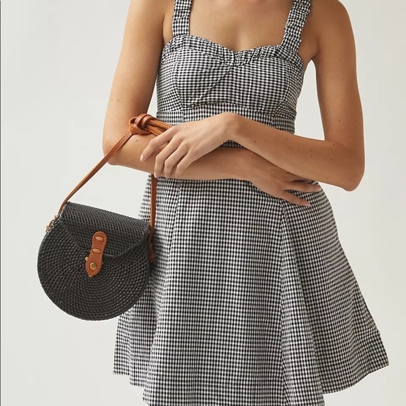 Anthropologie Dresses & Skirts - New with Tags Anthropologie Maeve Sweetheart Mini Dress in Black White Medium